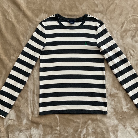 Ralph Lauren Sport Tops - Vintage Ralph Lauren Sport XL t shirt grey and cream